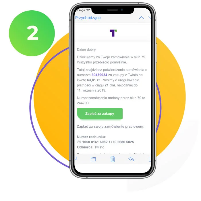 2. Odbierz maila od Twisto